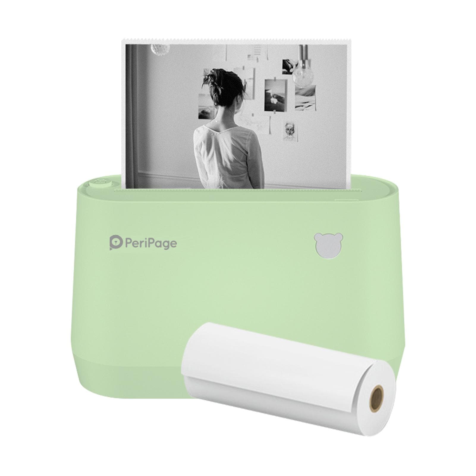Original PeriPage A9 Pro BT Portable Thermal Pocket Printer 304dpi Grayscale Mode Mini Photo green