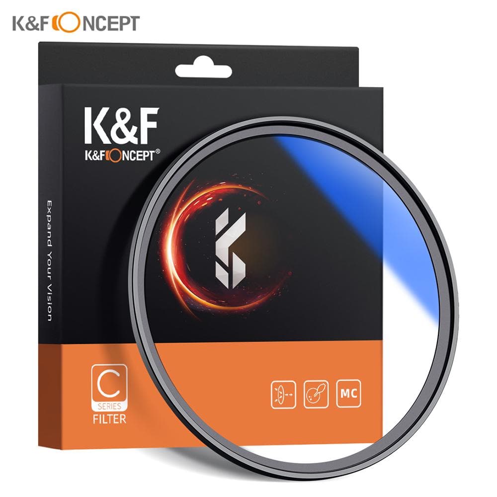 K&F CONCEPT 62mm Ultra Slim Multi Coated MC UV HD Lens Filter Compatible with Canon Nikon Sony DSLR 67mm