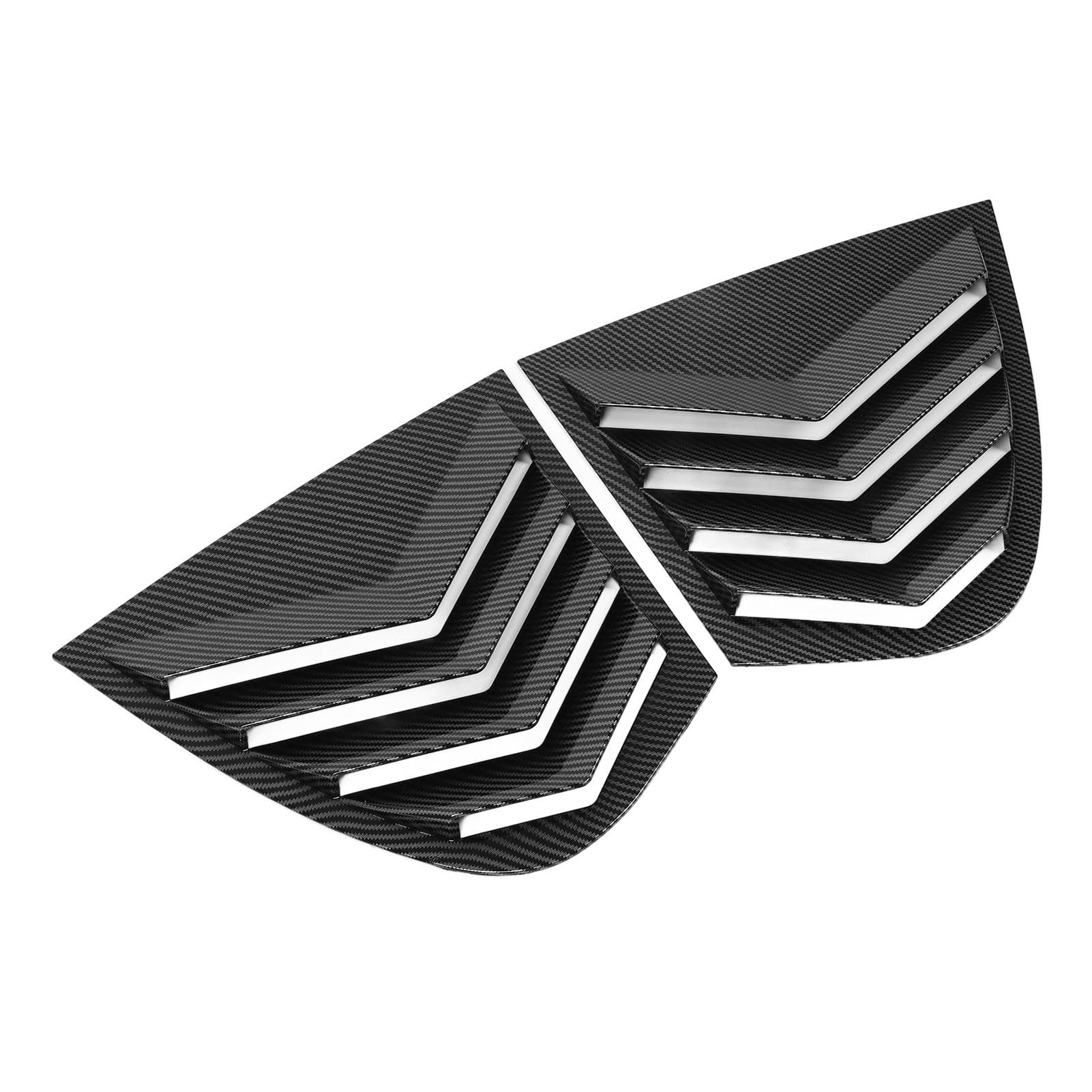 Pair of Car Rear Window Shutter Cover Trim Stylish Rear Side Window Louver Vent Trim for 5 Series