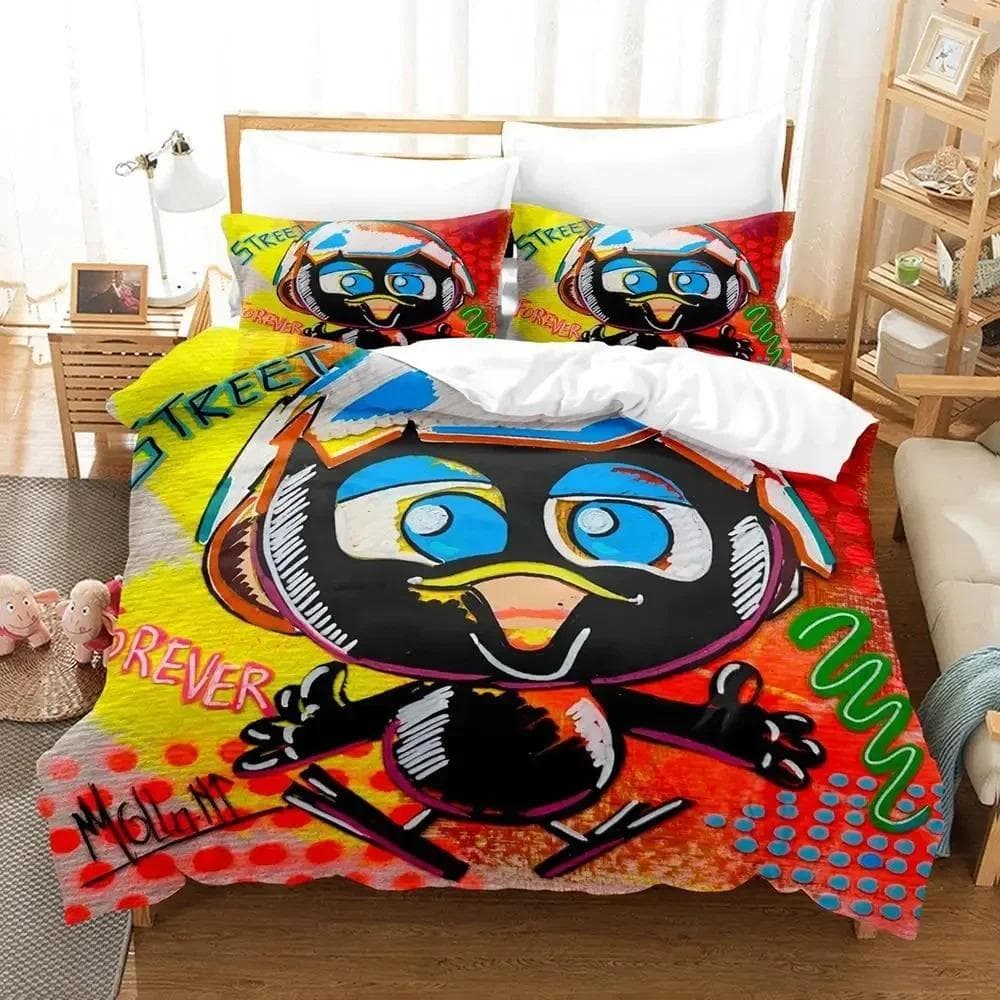 Anime Calimeros Bedding Set Duvet Cover Bed Set Quilt Cover Pillowcase Comforter king Queen Size Boys Adult Bedding Set 70x133cm 2pcs