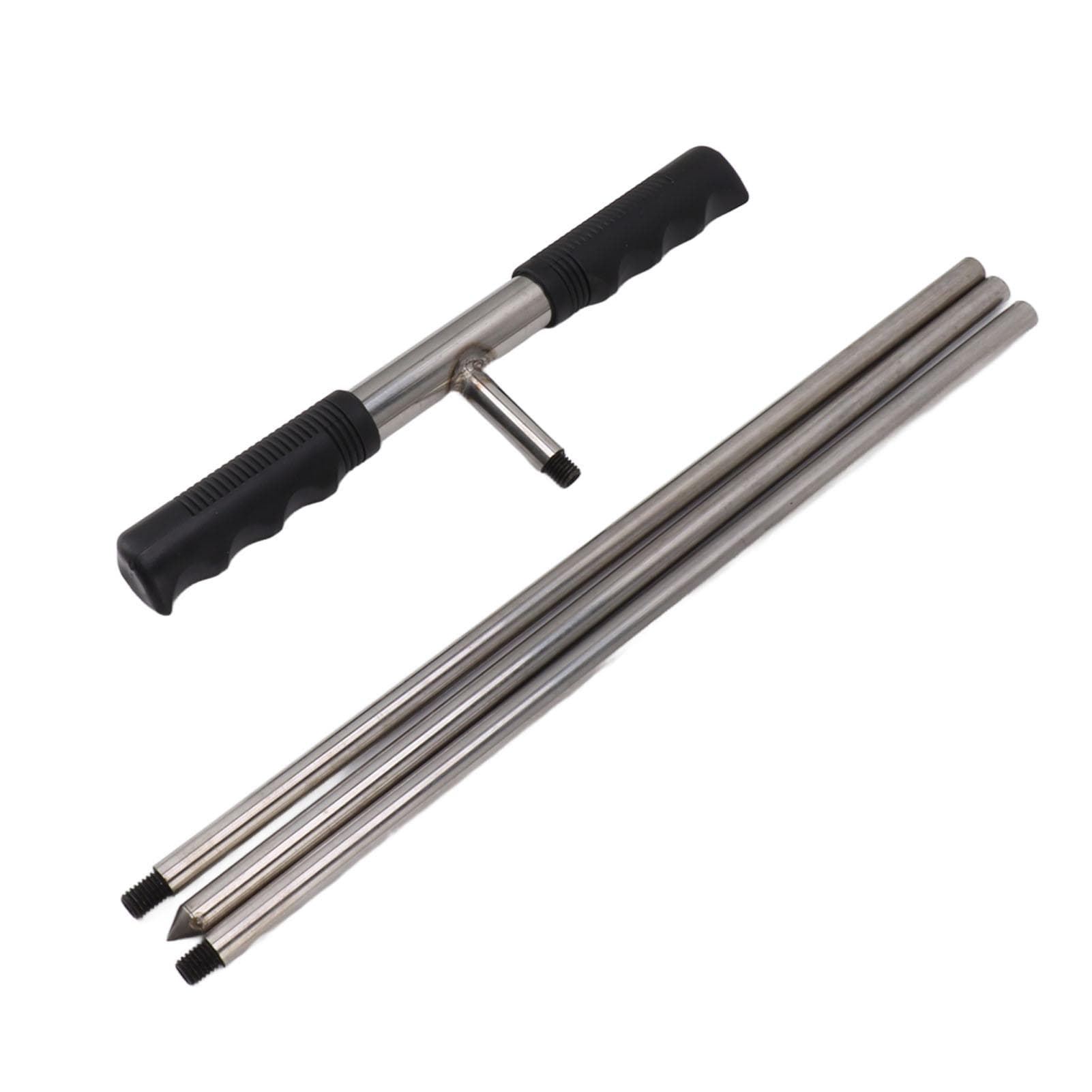 Soil Sample Probes with T Handle Adjustable Sharp Tip Stainless Steel Soil Sampler Tool for Plant