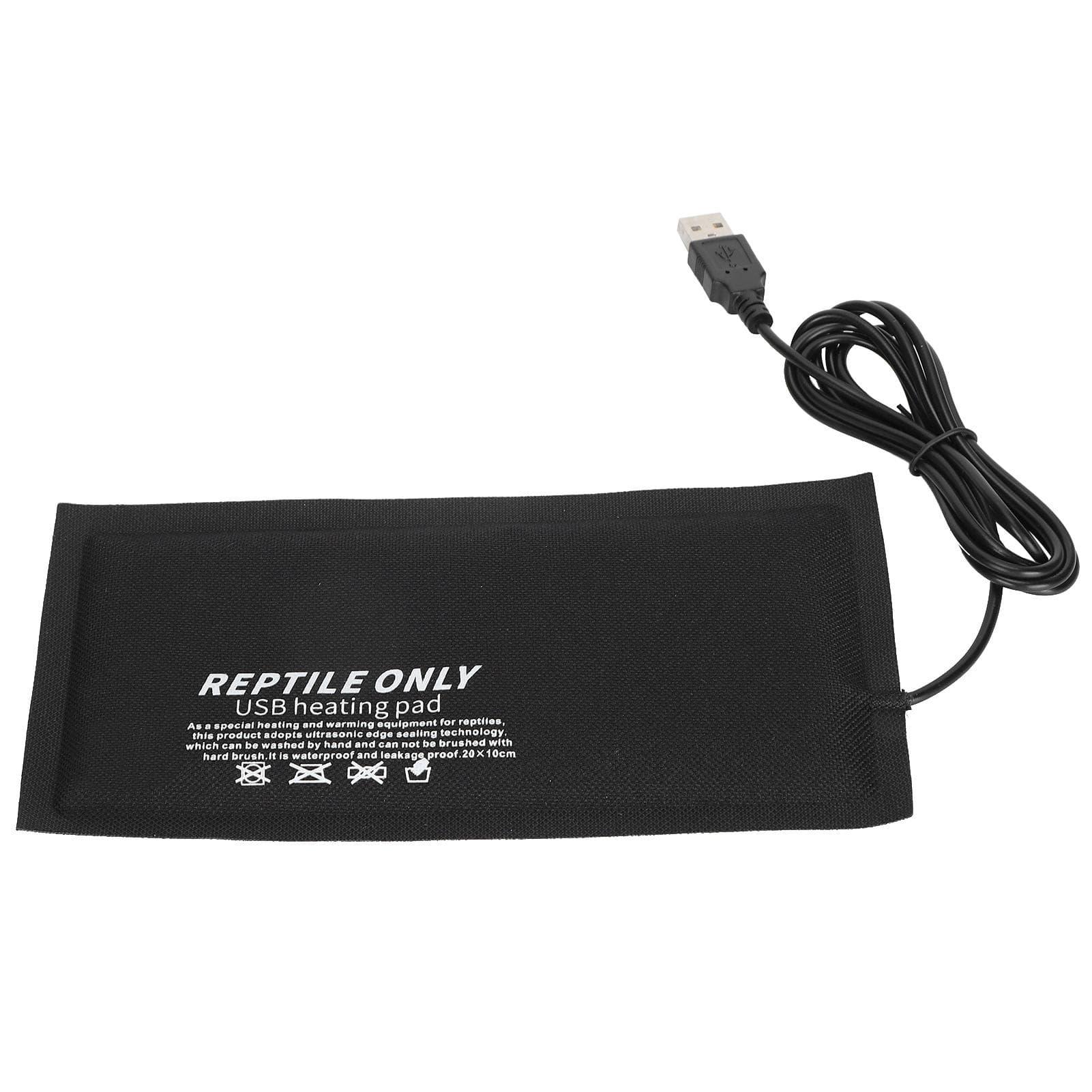 Reptile USB Heating Pad Fiber Cloth for Reptiles Snakes Lizard Hermit Crab TurtleMedium M(315 X 180mm / 12.4 X 7.09in)