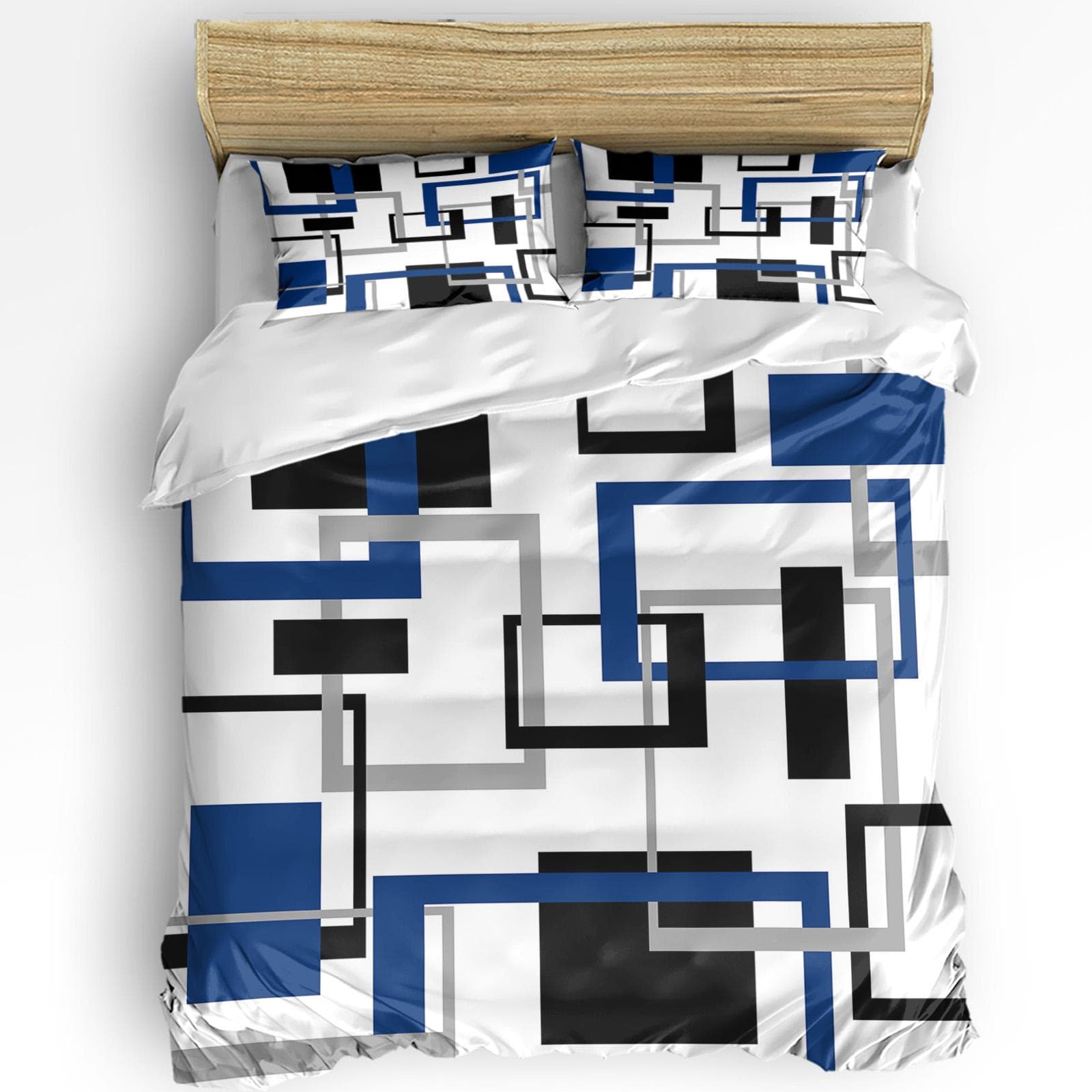 Yellow Grey Black Patchwork Abstract Art Medieval Style Duvet Cover Pillow Case Bedding Set Quilt Cover Double Bed Home Textile EU single(135x200cm)