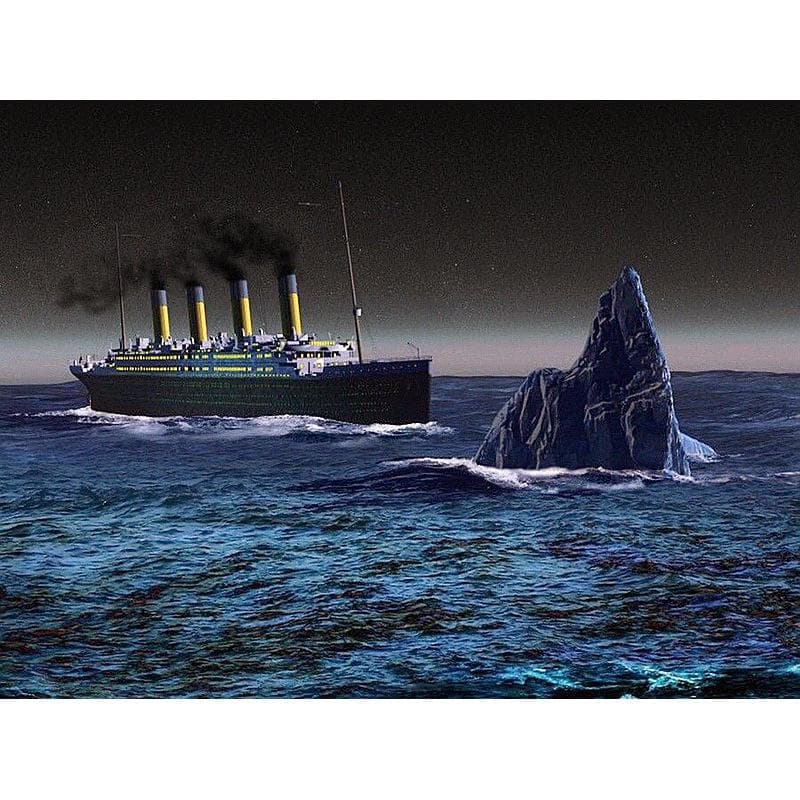 Diamond Painting Cartoon Titanic Cross Stitch Home Decor Full Rhinestones Inlay Diamond Embroidery 30X40CM