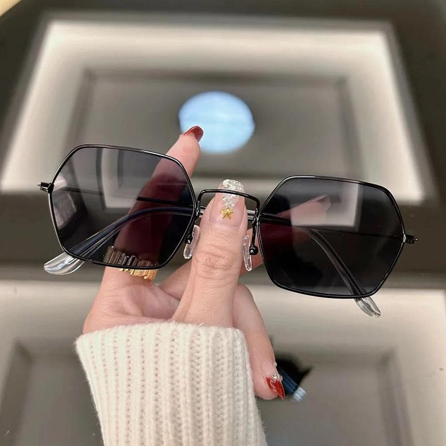 Fashion Square Retro Sunglasses Vintage Designer Brand for Women Men Punk Mirror Sun Glasses Outdoors Oculos De Sol Other