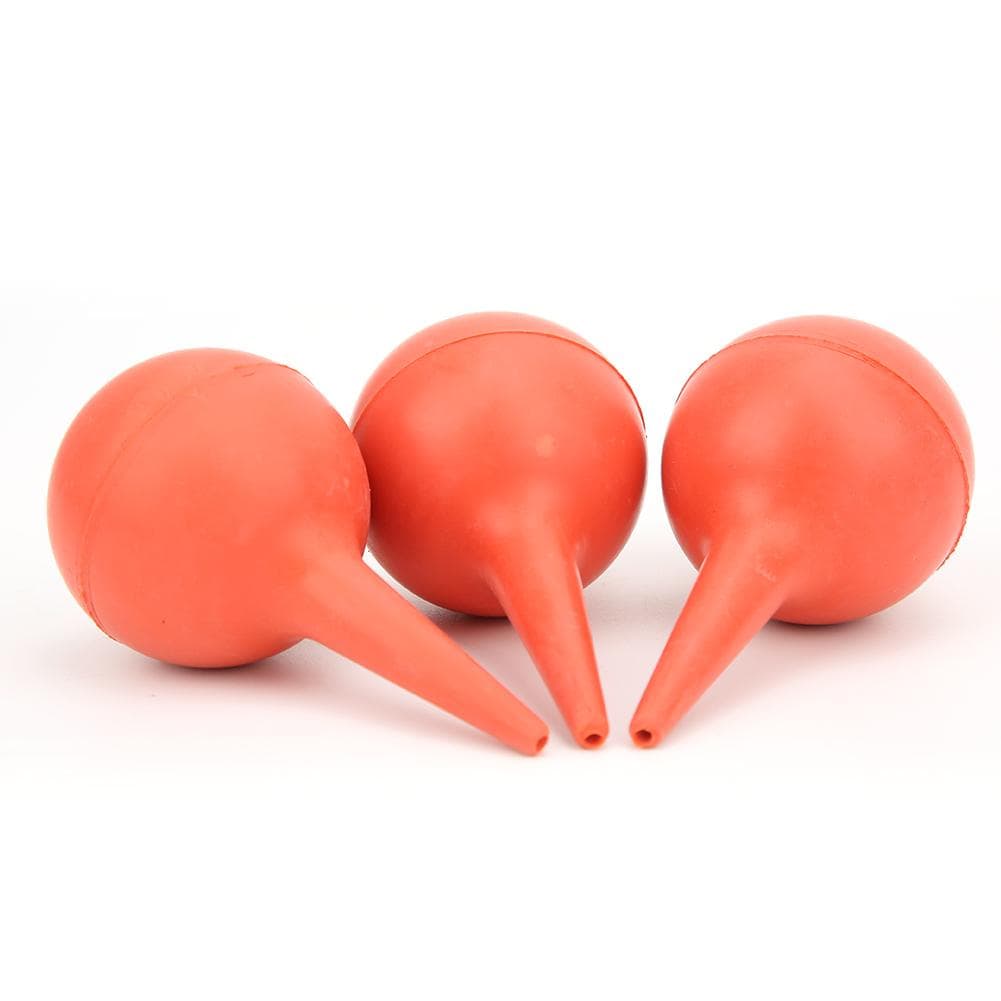 3Pcs 30ml Rubber Ear Washing Ball Blowing Lab Suction Bulb Ball Laboratory Tool3Pcs 30ml