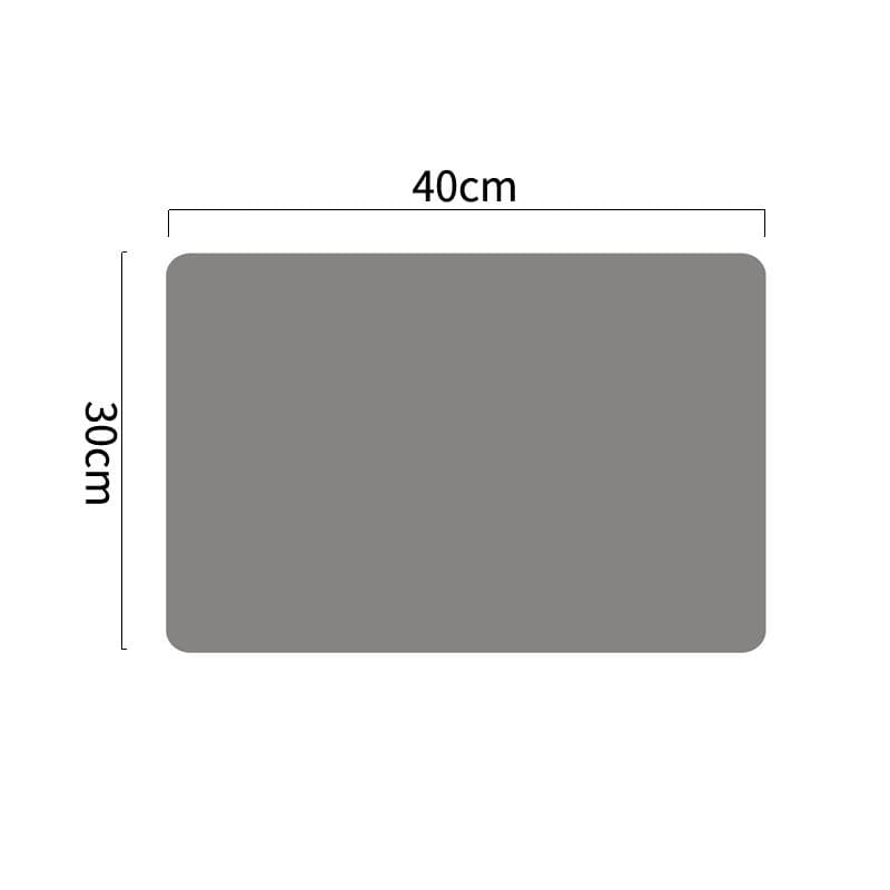 Food Grade Silicone Waterproof Placemat Heat Insulation Anti-Skidding Washable Table Mat For Kitchen Dinner dark grey