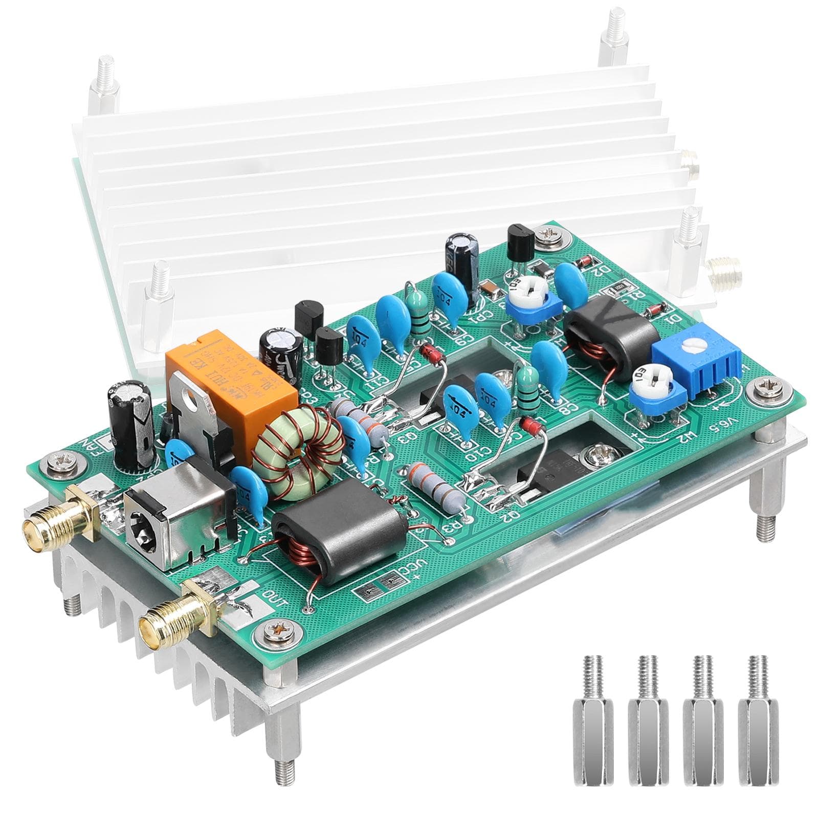 30W 3-28MHz Shortwave Power Amplifier Board CW SSB Linear High Frequency Power Amplifier Finished multicolour