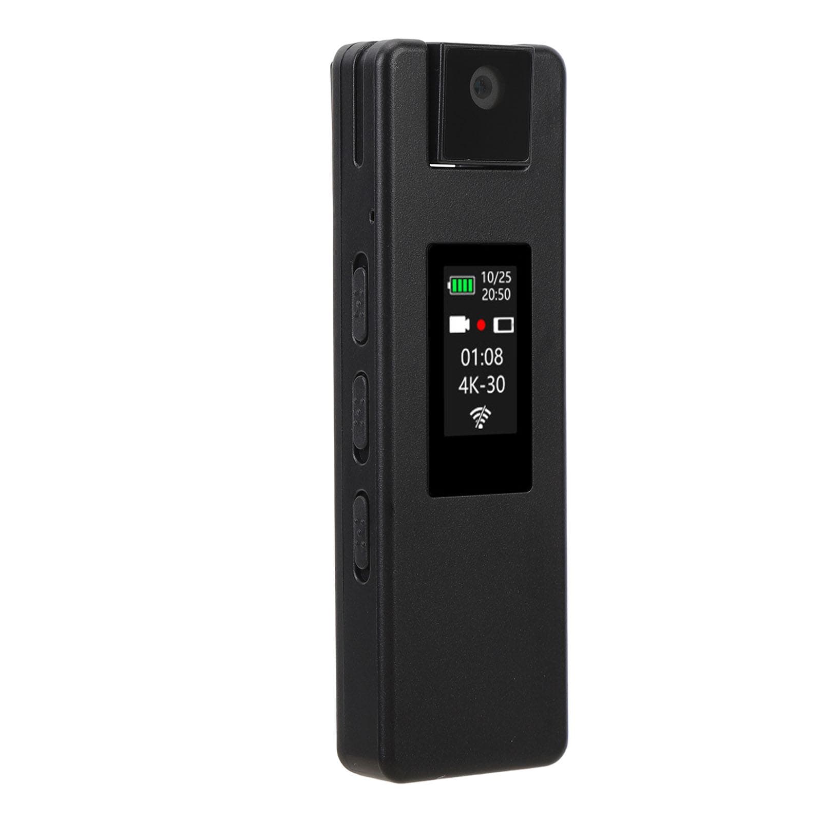 Body Video Recorder 4K HD Built in WiFi Hotspot 180 Degree Rotating Lens Motion Detection Wearable