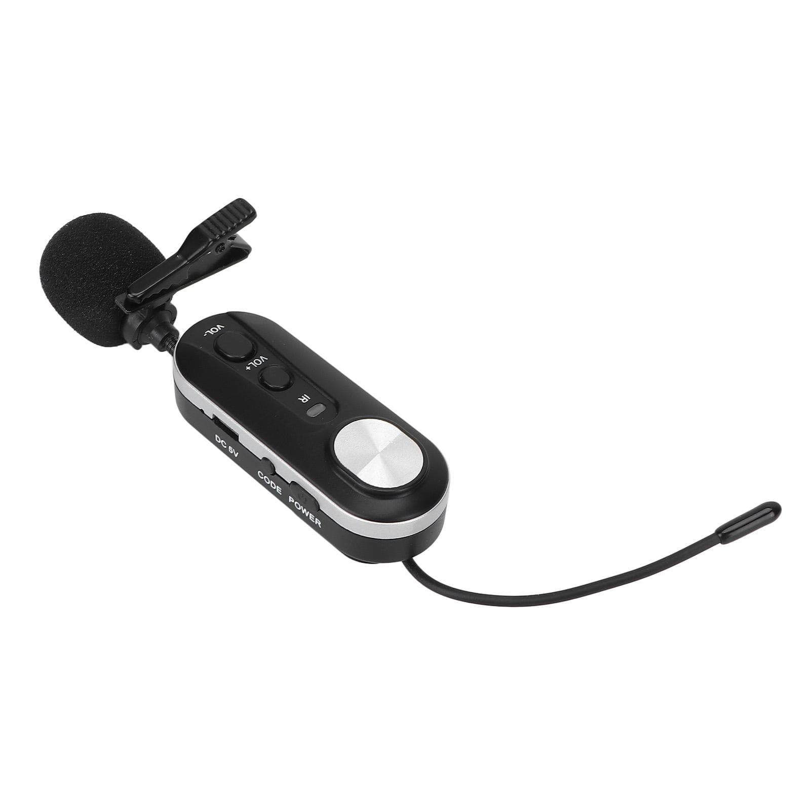 Lavalier Microphone UHF Wireless Plug and Play Mini Handheld Clip On Mic for Cellphone Teacher