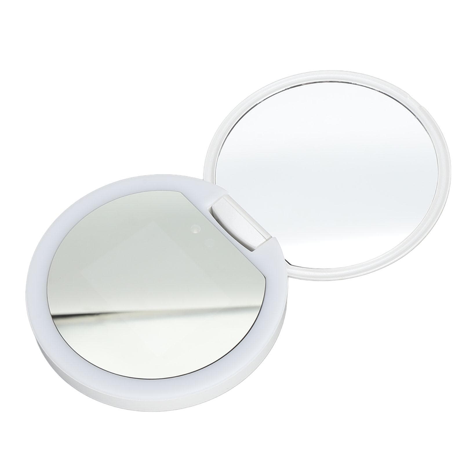 Smart UV Mirror Portable Intelligent Handheld LED Lighted Sunscreen Makeup Mirror for Travel
