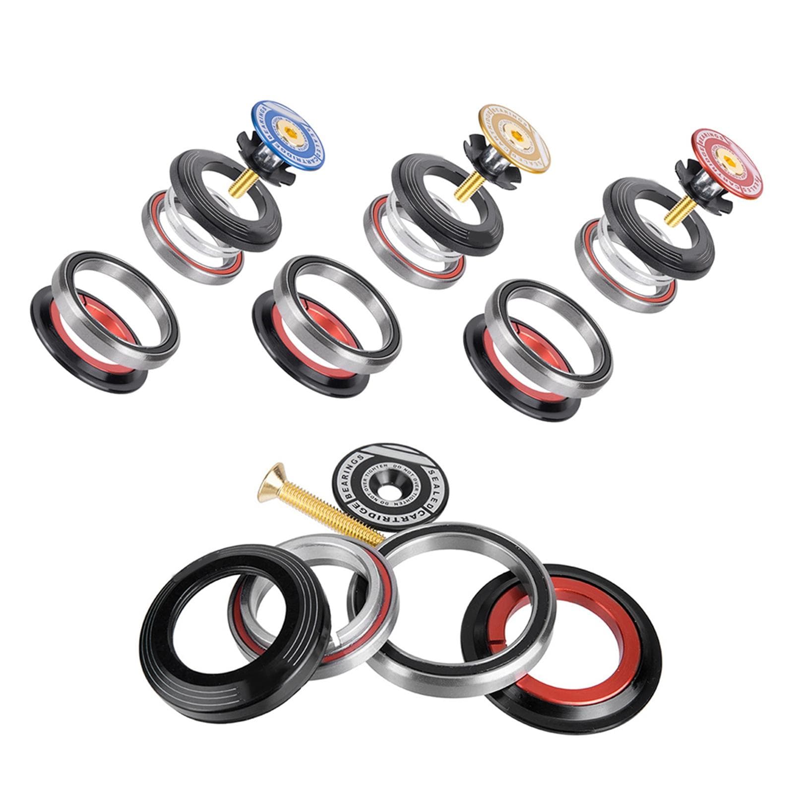 42 52mm Road Bike Front Fork Headset Tapered Tube To Straight Tube Bicycle Headset Bearing