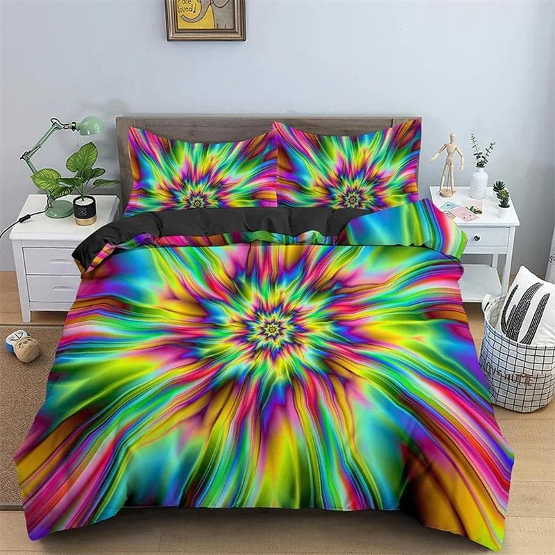 3D Print Duvet Cover Set Queen King Size Bedding Set Colorful Pattern Quilt/Comforter Cover Pillowcase Bedclothes Home Textiles 135X200cm