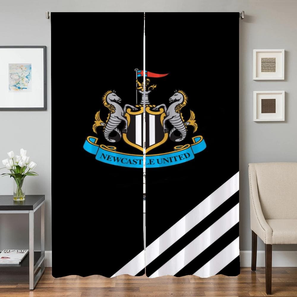 Kitchen Curtains for Living Room 2 Pieces Blackout Curtains Door Curtain N-newcastle United Fc Bedroom Decoration Partition Home W50xH70cmx2pcs-CL