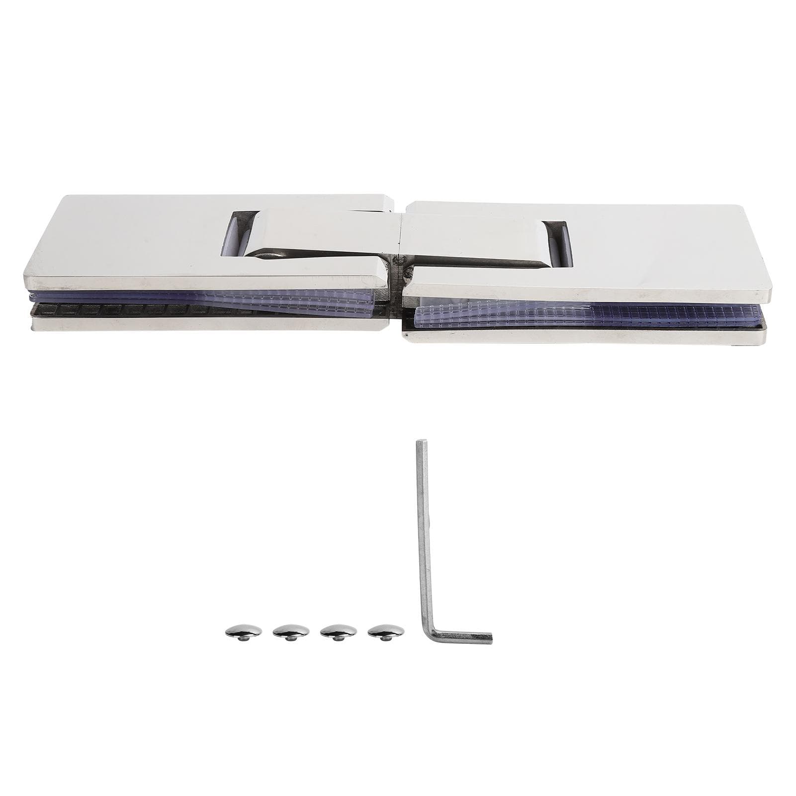 180 Degree Stainless Steel Door Clamp Bathroom Glass Clip Holder Bracket for Home Bathroom