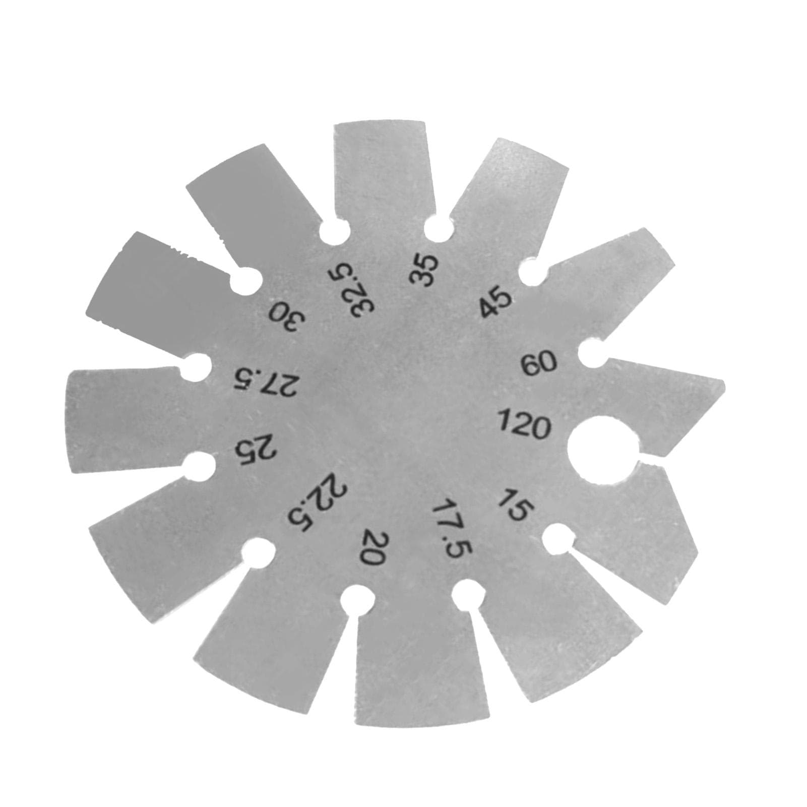 Angle Gauge Template Stainless Steel Round Shape Bevel Gauge Angle Finder for Woodworking Blades