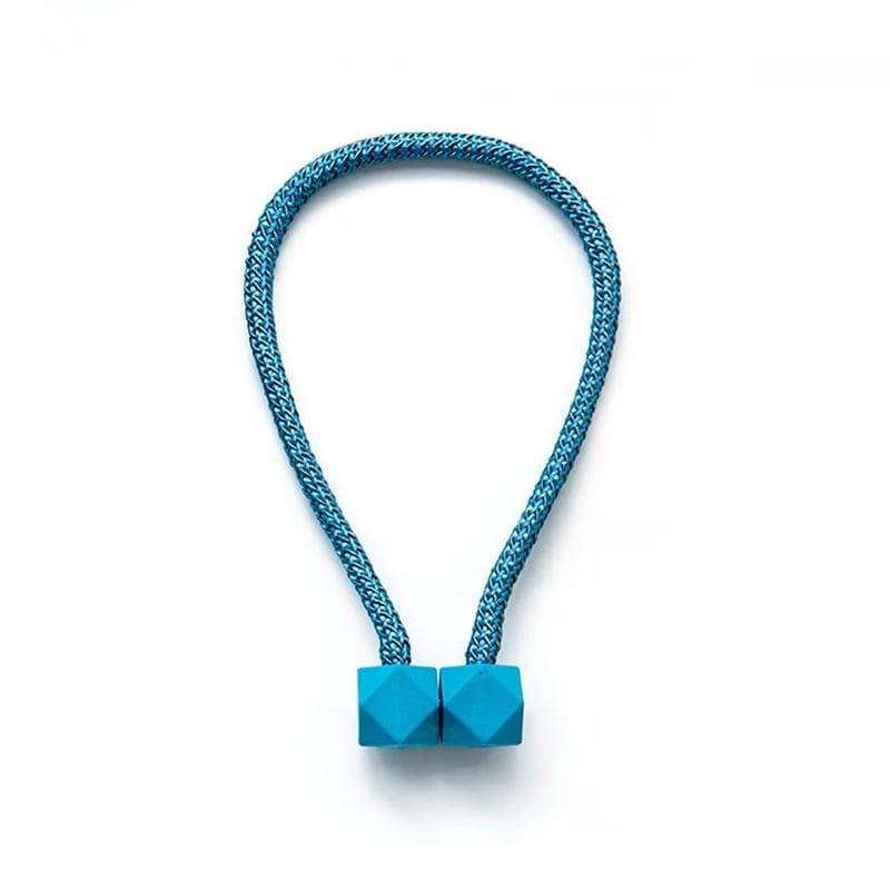 Magnetic Solid Color Curtain Hooks Tiebacks Tie Backs Buckle Clips Holdbacks Curtain Tiebacks For Living Room Bedroom Decoration 1PC sky blue
