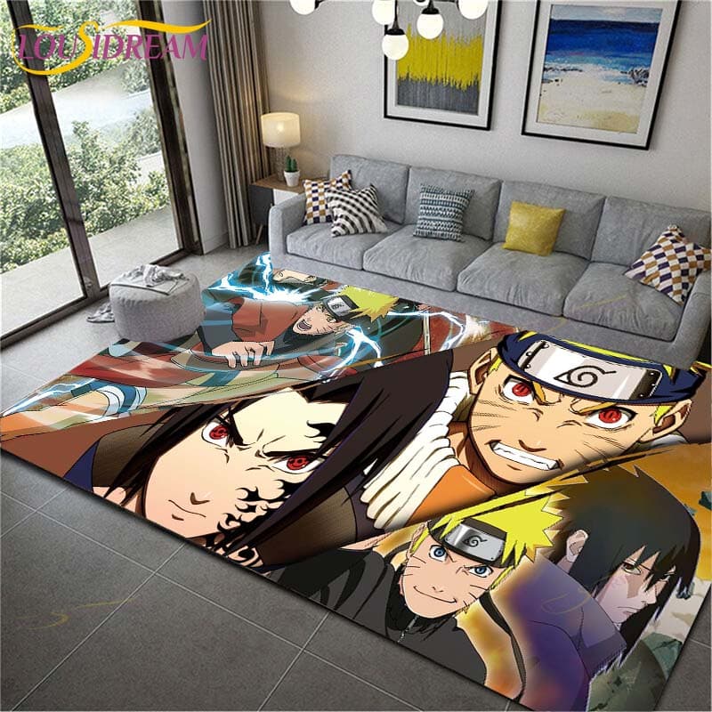 Anime Naruto Non-slip Rugs for Living Room Comfortable Carpet Soft Floor Mat Rugs for Bedroom Mat Area Rug home Large Furry Mat 40cm x 60cm