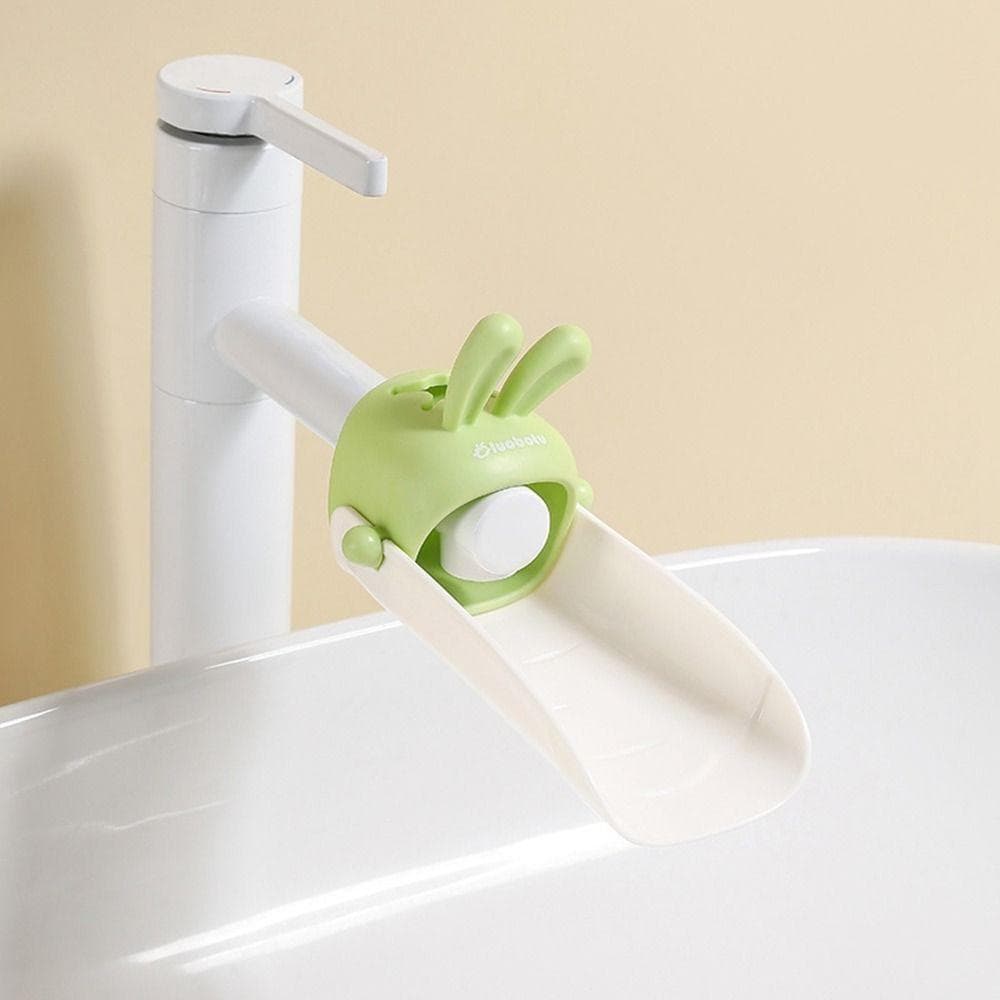 Children Bathroom Rabbit Tap Faucet Extender Water-saving Cartoon Kids Baby Wash-hand Faucet Extension Bathroom Accessories green