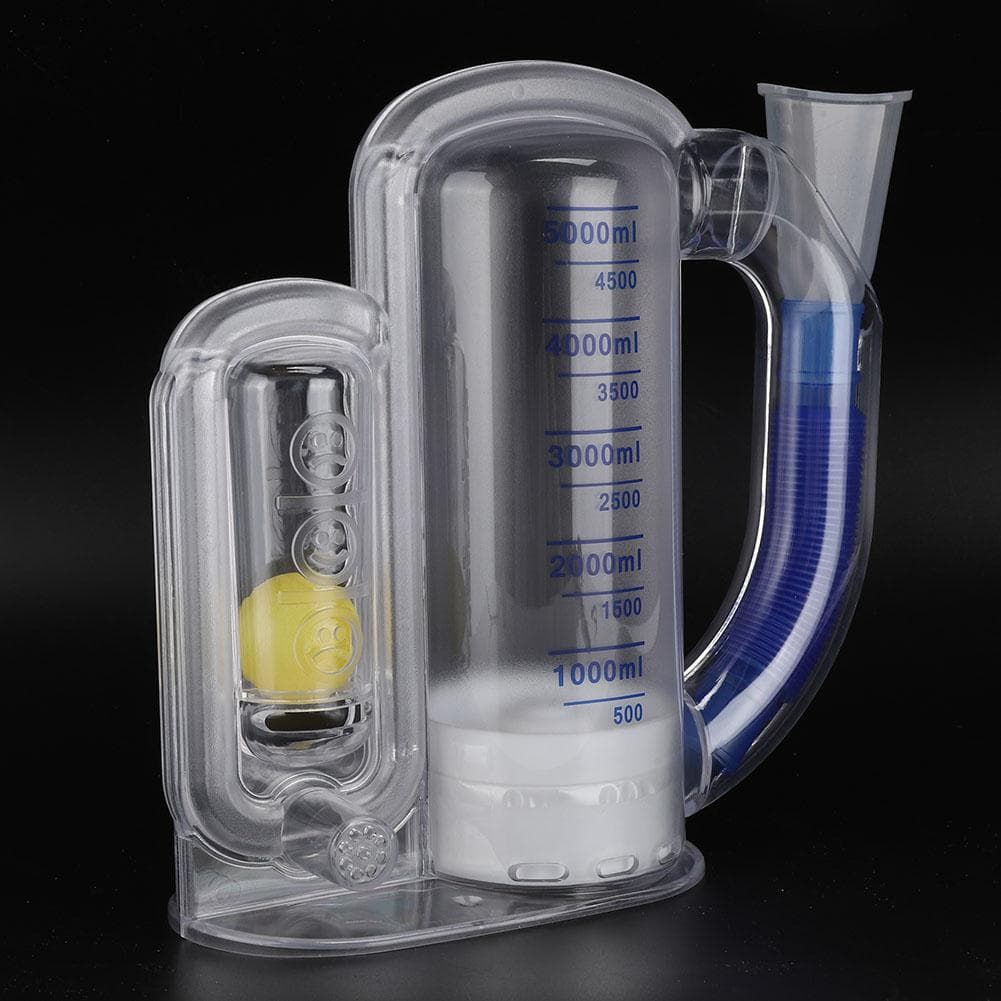 5000ml Deep Breathing Volumetric Lung Exerciser Breath Measurement SystemSuction and Blow Type Single suction type