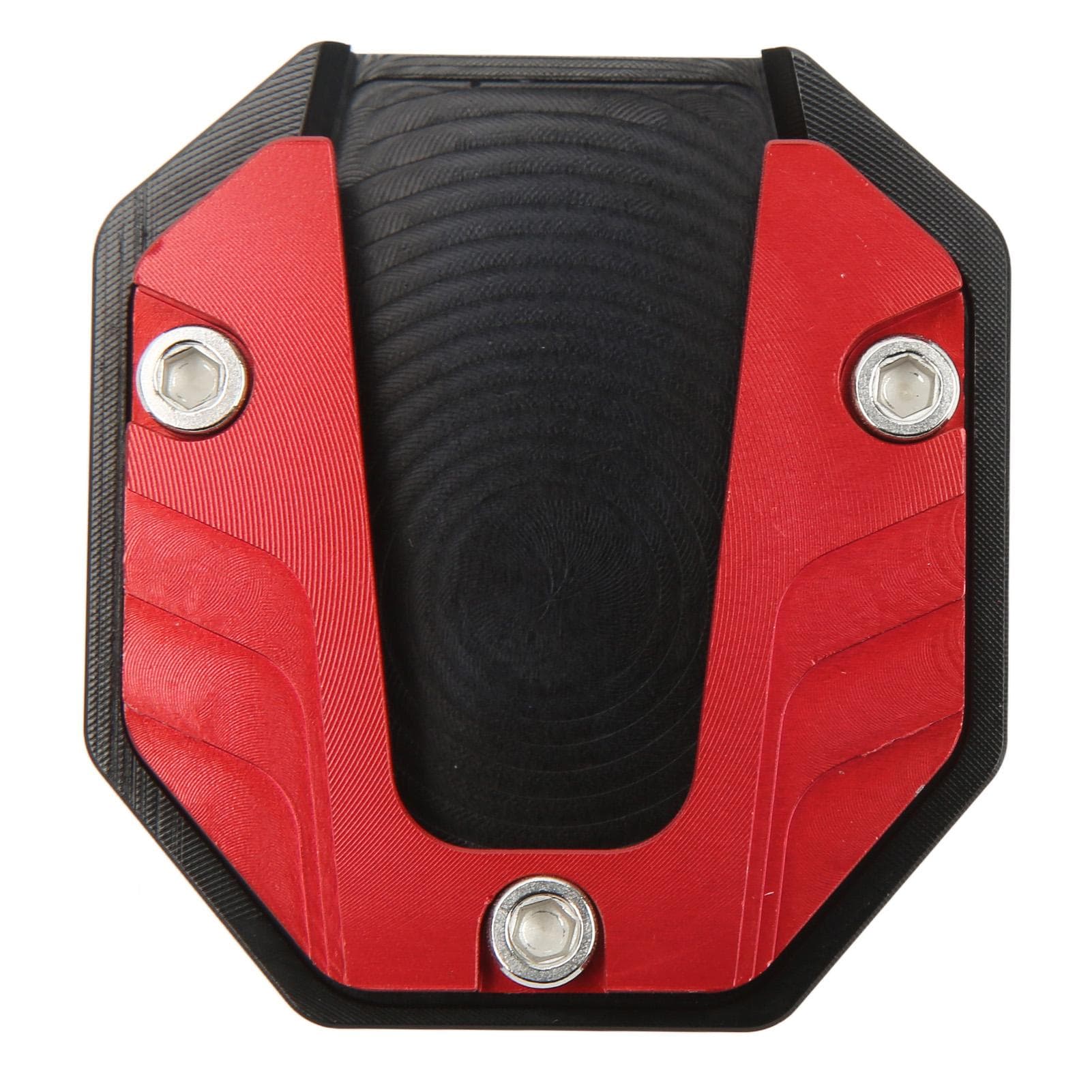 Motorcycle Side Stand Plate Pad High Strength Kickstand Pad Plate Support Accessory Red red