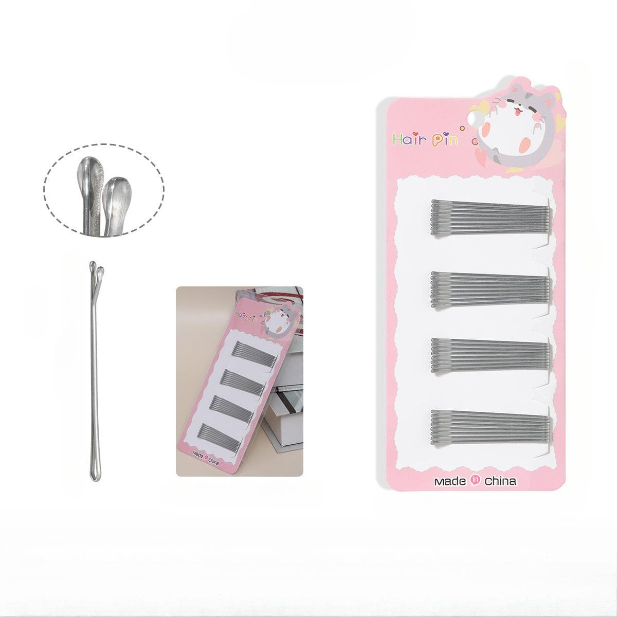 32Pcs Women Hair Clip Hairstyle Gold Hairpin Simple Shape Hairpin Women Styling Hair Accessories