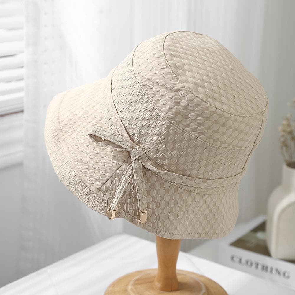 Summer Hats For Women Sunshade Women's Bucket Hat Spring Travel Holiday Fisherman Cap Female Sun Hat Foldable Cloth Foldable New 56-58cm beige