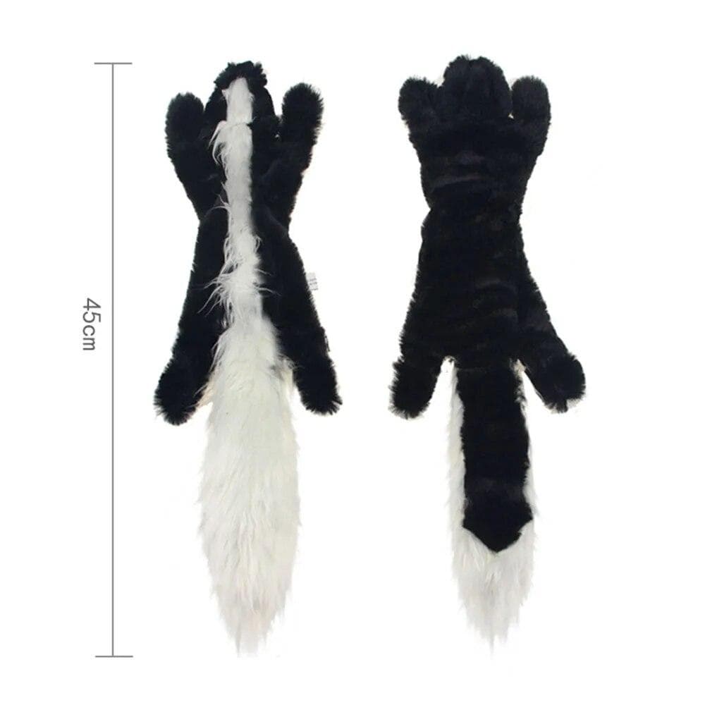 Funny Simulated Animal No Stuffing Dog Toy With Squeakers Durable Stuffingless Plush Squeaky Dog Toy Pet Chew Toy