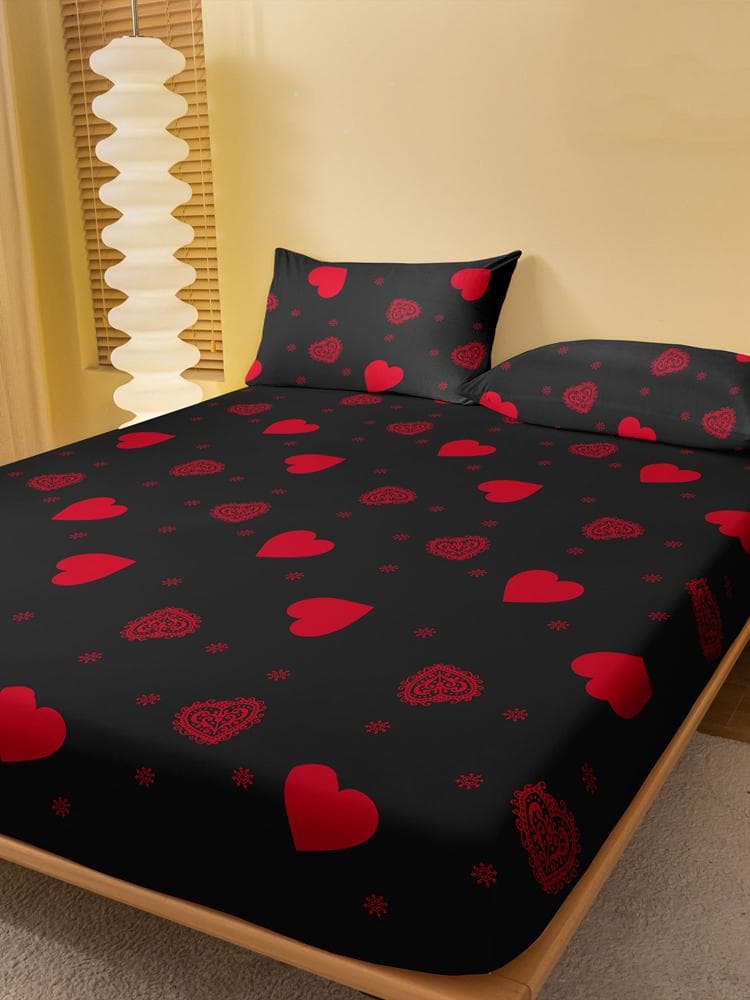 Four Seasons Men And Women Simple Fashion Love Print Sanded Bedspread Home Bedroom Hotel 50x135cm