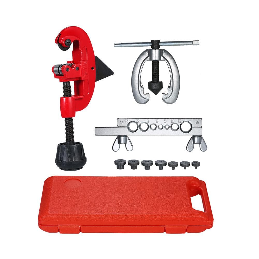 Copper Brake Fuel Pipe Repair Double Flaring Dies Tool Set For Cutting Flaring black