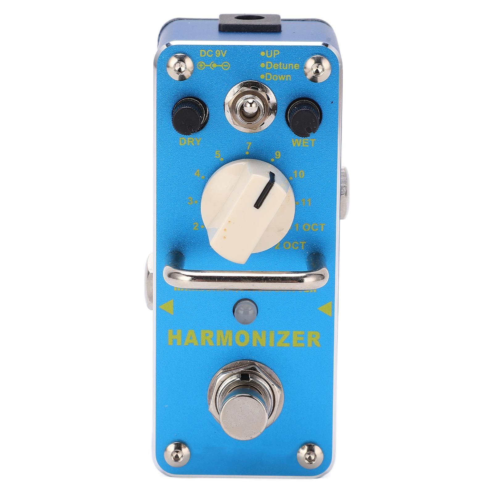 Pitch Shifter Effect Pedal Metal Blue Electric Guitar Pedals with True Bypass 3 Modes