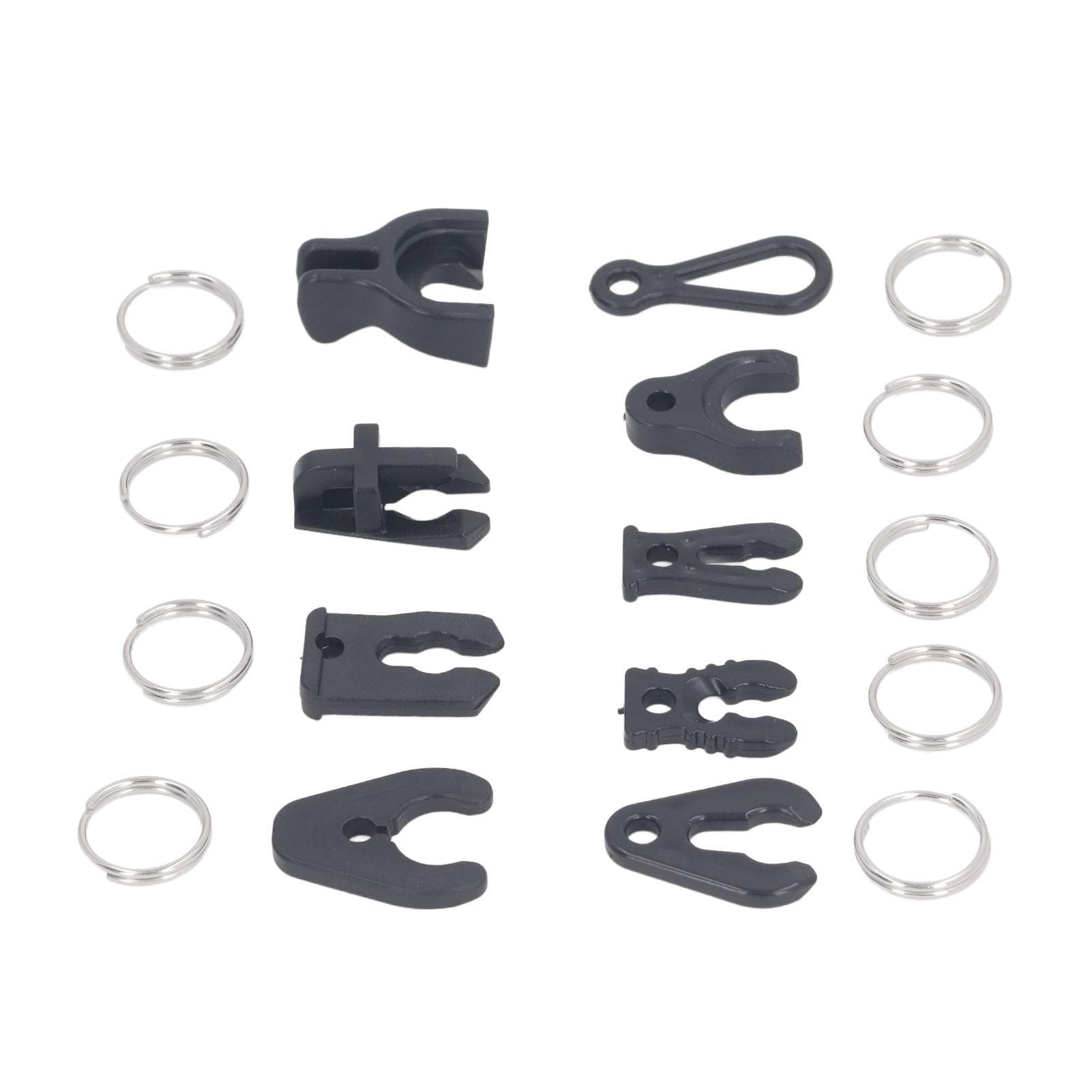 9PCS Universal Boat Kill Stop Switch Keys Plastic Outboard Safety Switch Keys with Key Rings for