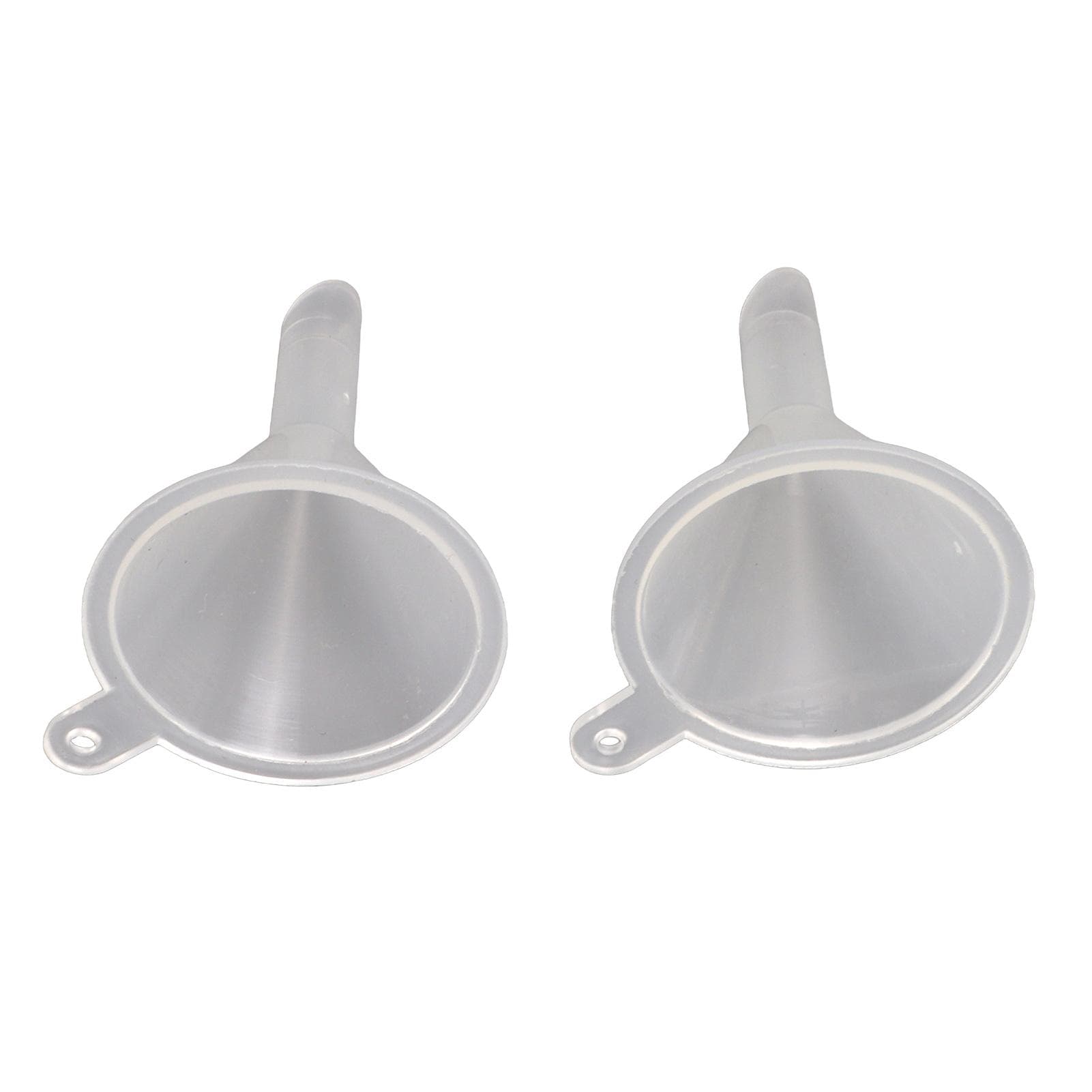 2pcs Plastic Mini Funnel Transparent Portable Multi Purpose for Perfumes Liquid Powder Essential