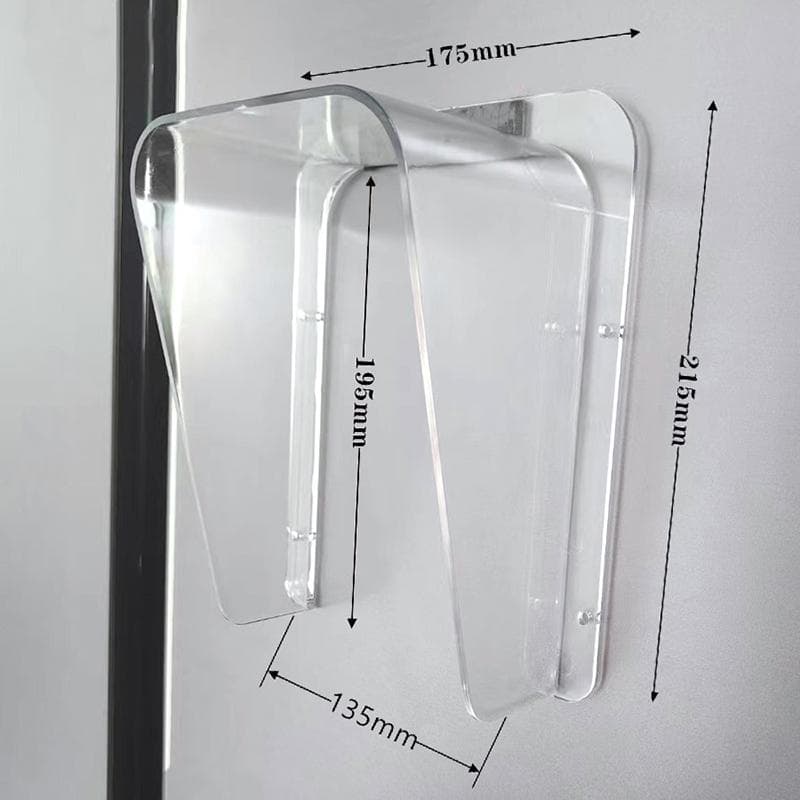 Rainproof Cover Waterproof Case Plastic Rain Protector Protection For Access Control Keypad Doorbell Card Reader Sun Shell transparent