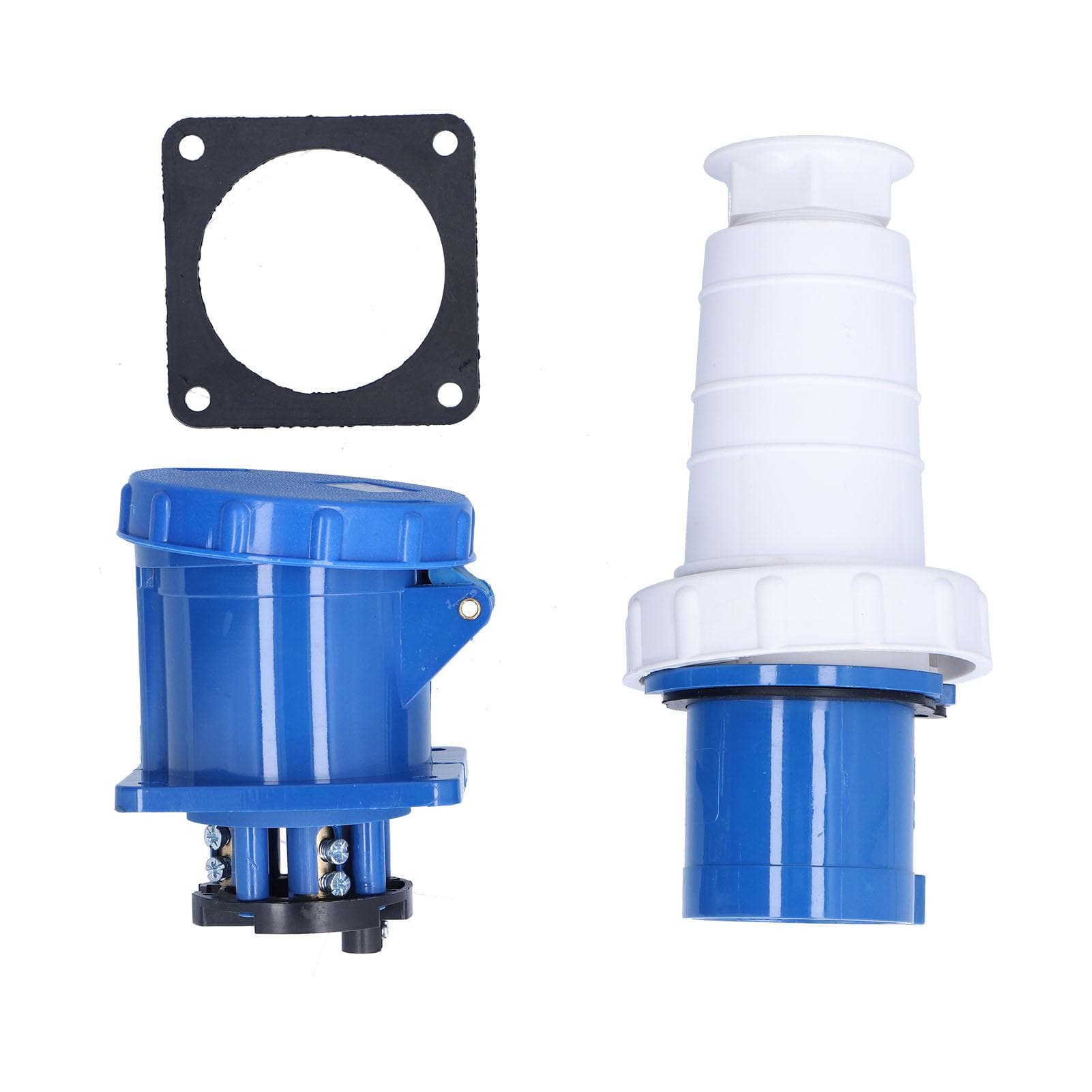 Industrial Plug & Socket Set 220250V 63A 2P+E IP67 Waterproof Connector Concealed Socket 3 Pin