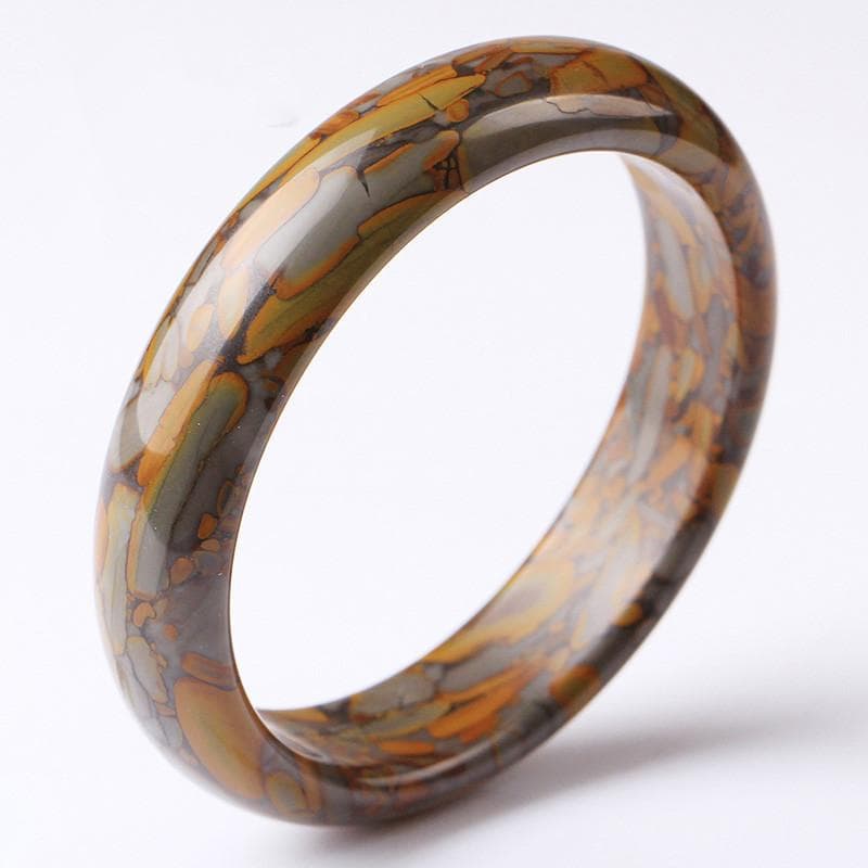 Nuwa Stone Bracelet Hand-carved Colorful Jade Fashion Charm Jade Bracelet Lady Gift 60-62mm