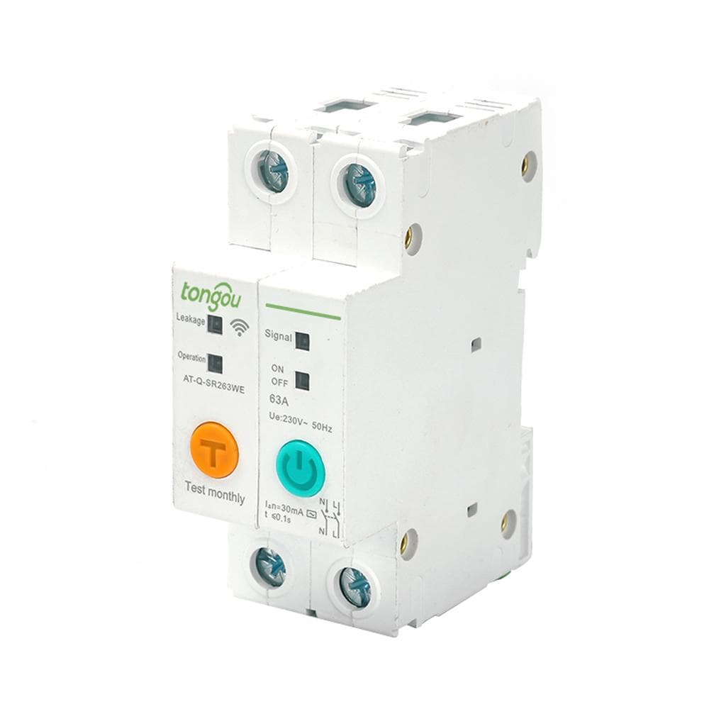 WIFI Intelligent Circuit Breaker 1P DIN ?Rail Switch Ewelink APP Control Compatible with Alexa and 63A multicolour
