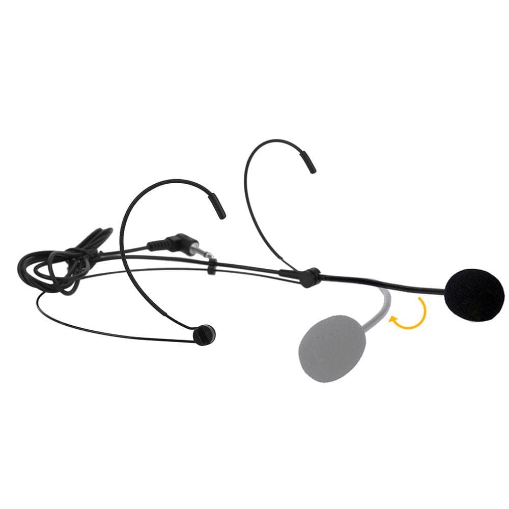 UniDirectional Headmounted Headworn Headset Earhook Microphone Mic Flexible Wired Boom for Voice