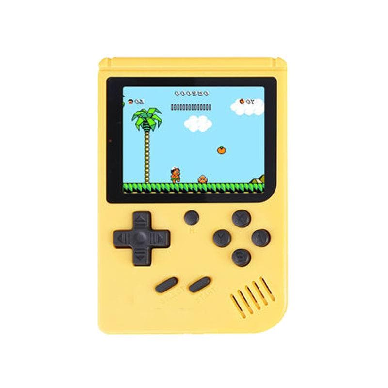 Mini Retro Game Handheld Game Console Built-in 400 Games Box Classic Retro Gamepad Gift for Child Kids yellow