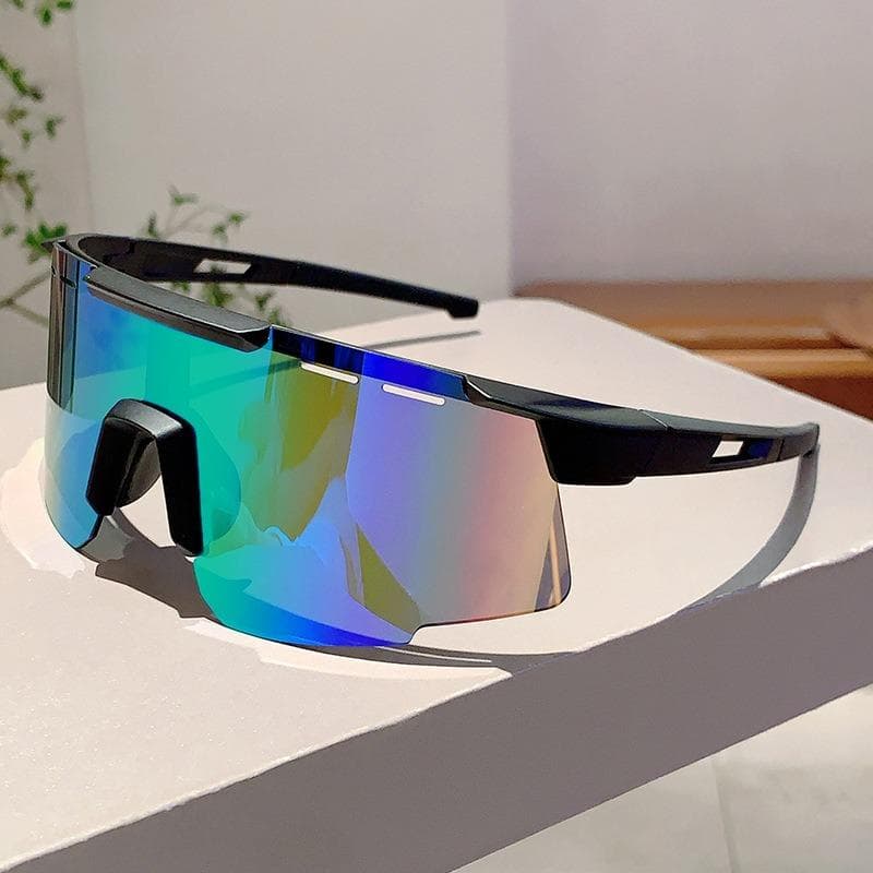 Trendy Oversized Cycling Goggles Anti UV Sunglasses for Women Men Outdoor Sports Hiking Brand Design Sun Glasses