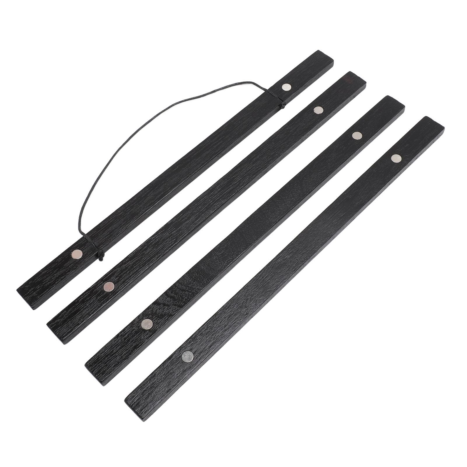 4pcs Magnetic Poster Hanger Frame Multipurpose DIY Decorative Wood Magnet Poster Frame for Photo 30cm/11.8in
