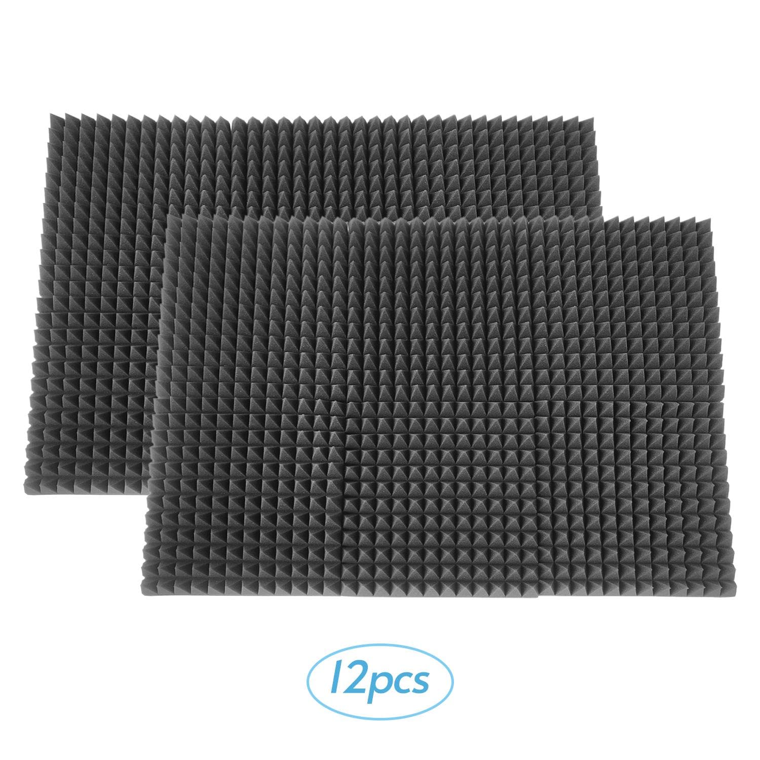 12*12*2inch High Density Studio Acoustic Foams Panels Sound Insulation Foam Fire Retardant 12pcs