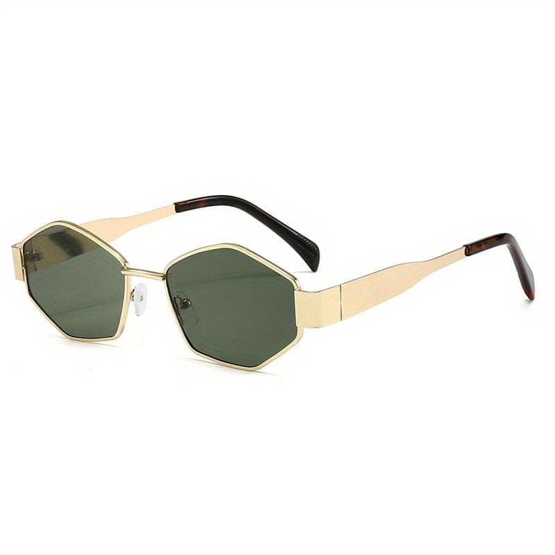 Unisex polygonal fashion glasses for outdoor daily wear adjustable trendy design stylish and comfortable