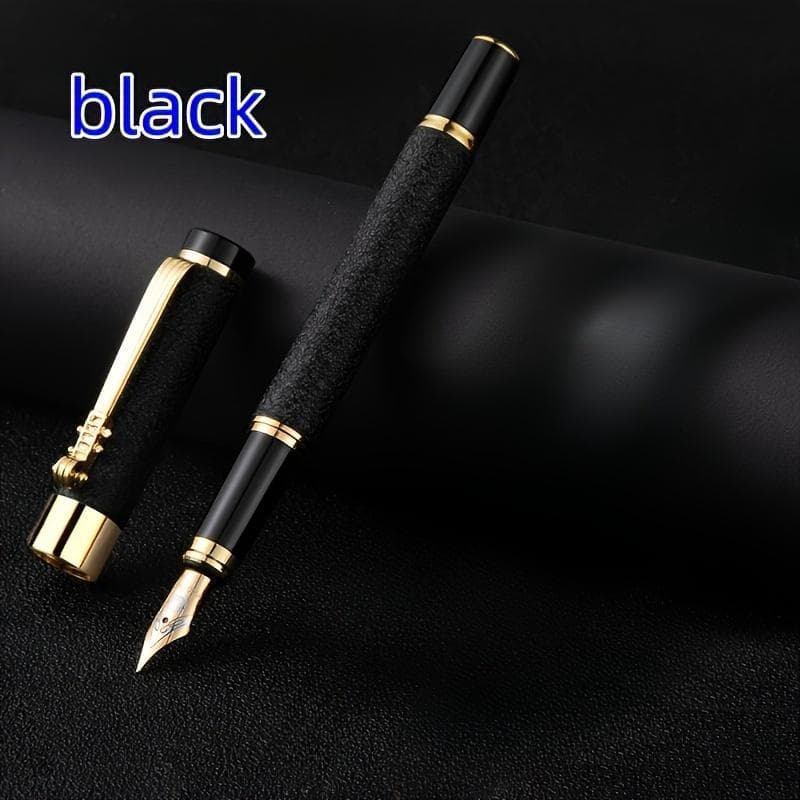 Luxury high-quality metal fountain pen, suitable for smooth writing in calligraphy and business use