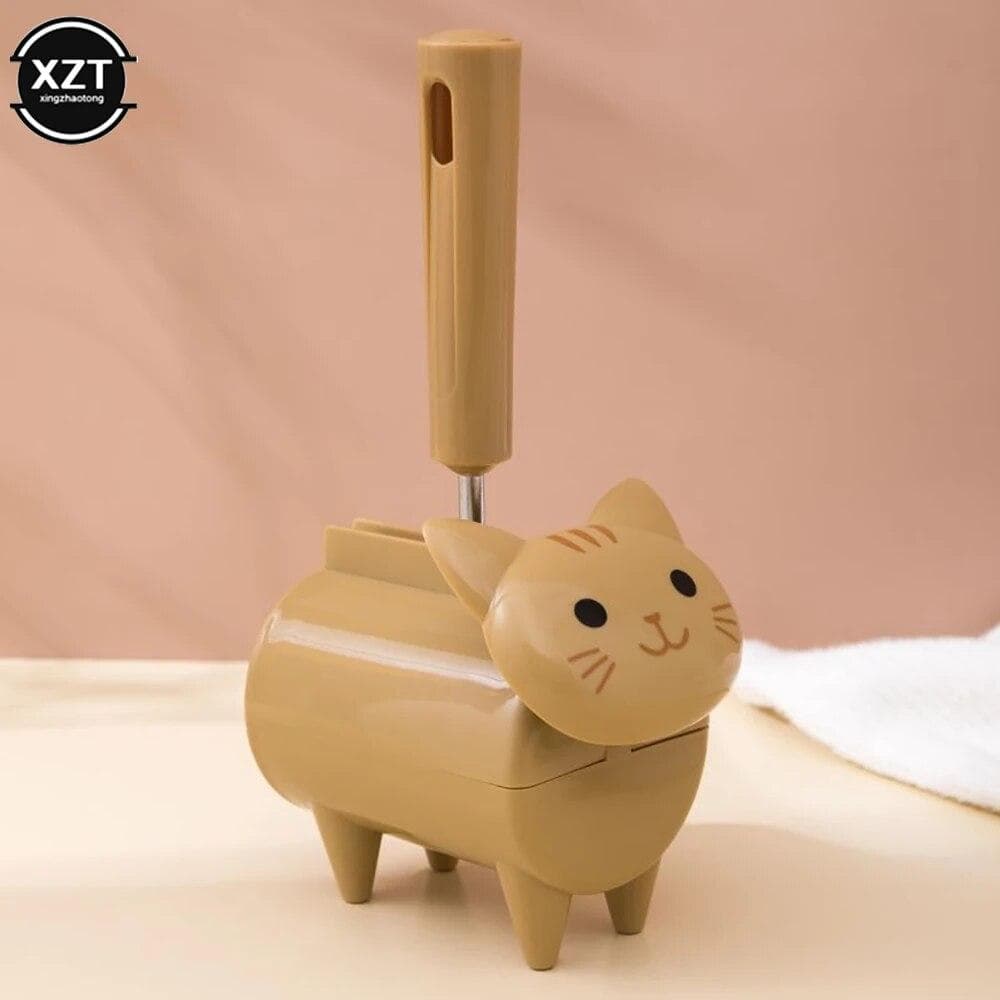 New Cute Cat Lint Remover Lint Roller Pet Hair Remover Clothes Fabric Shaver Pet Fur Dust Brushes Cleaning Sofa Sticky Removal yellow