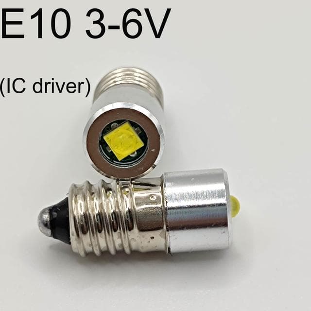 P13 .5s E10 3w 3v 4 .5v 6v Led Lamp Bulb Flashlight Replacement Bulb Torch Emergency Light Bulbs Work 3 -9 Cells 12v 18v 24v 1PCS LOT