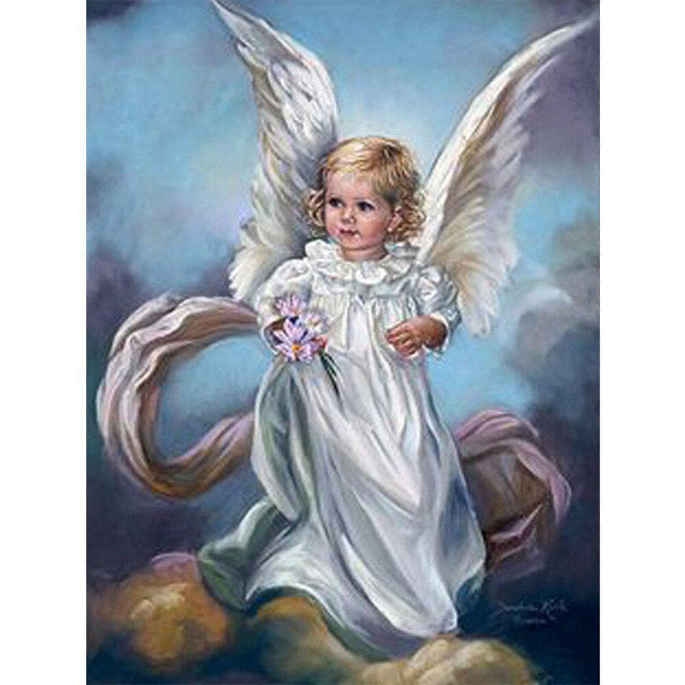 Diamond Painting Angel Retro DIY 5D Full Drill Pack Diamond Embroidery Rhinestones Mosaic Kits 20X30CM