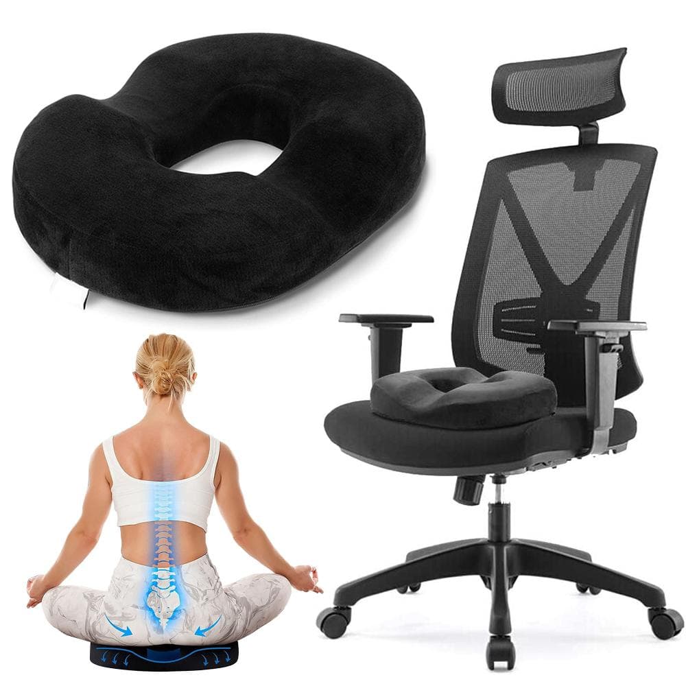 Pillow To Relief Your Tailbone Pain,Orthopedic Pillow Cushion, Hemorrhoids,Prostate,Sciatica,Post Natal and Surgery-Firm Density