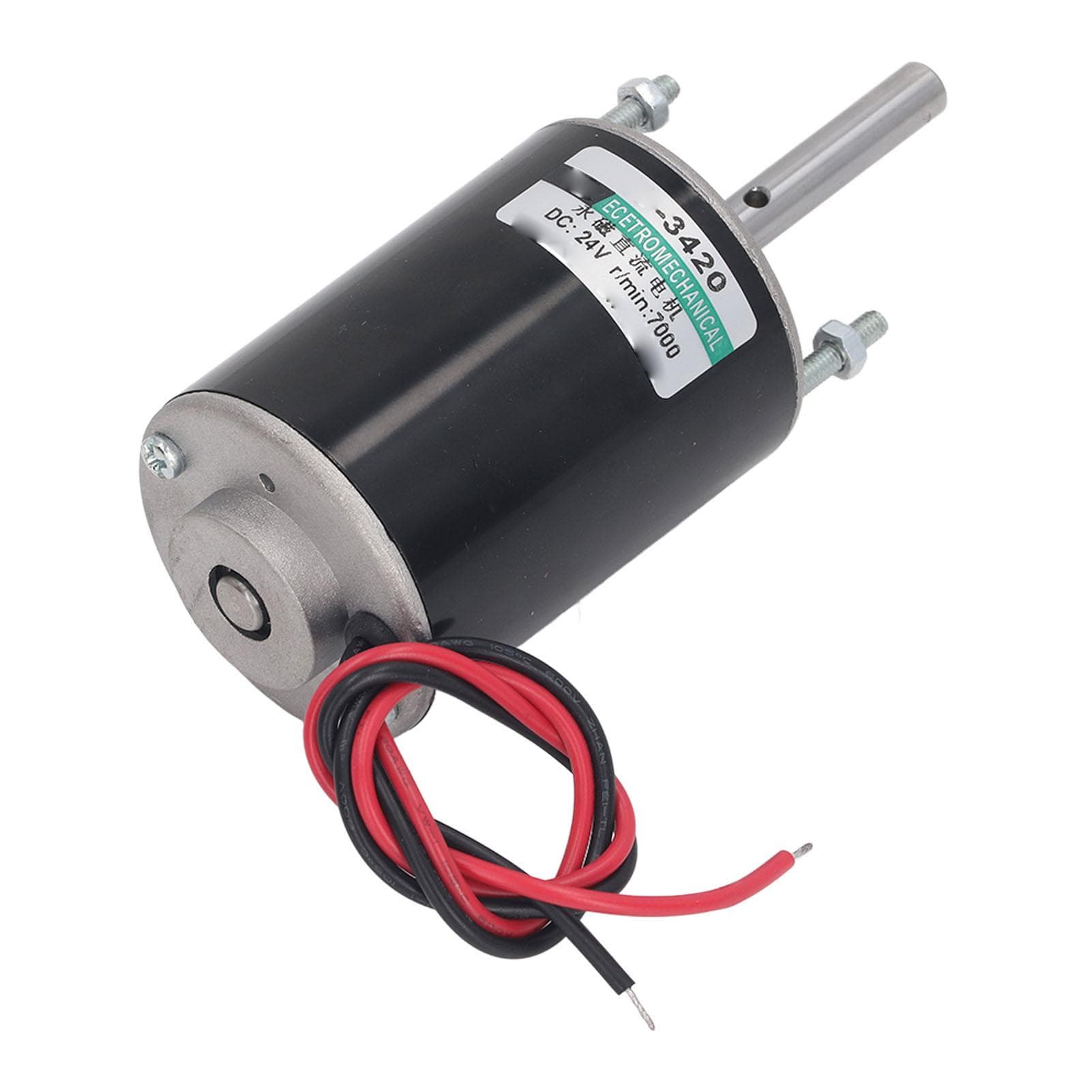 DC 24V Permanent Magnet DC Motor 30W 3420 High Speed Permanent Magnet DC Motor CW CCW Low Noise