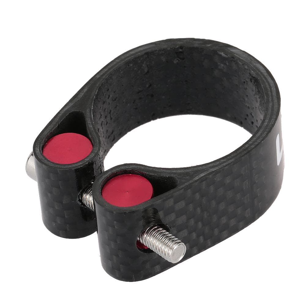 Lixada Carbon Fiber Seat Post Clamp Lightweight 30.2mm 34.9mm Cycle Accessory 34.9 mm